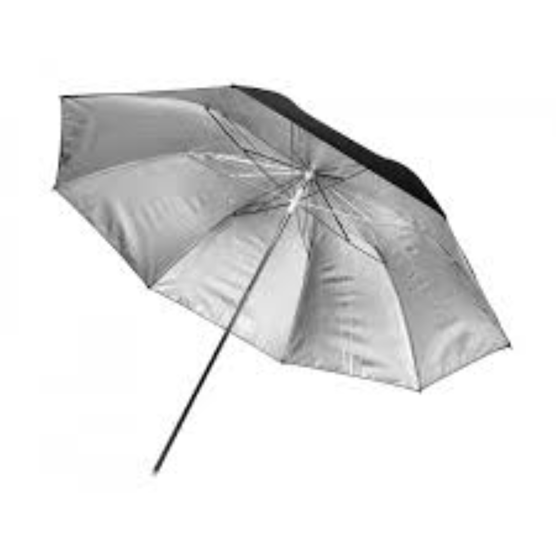 UMBRELLA 120CM STRAIGHT SILVER HDLE BG8-190